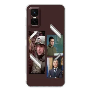 Чохол для Infinix GT 30 Pro (AlphaPrint - с принтом Зеленського) (Президент)