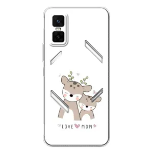 Чохли для мами на Infinix GT 30 Pro (Оленята мама і малюк)