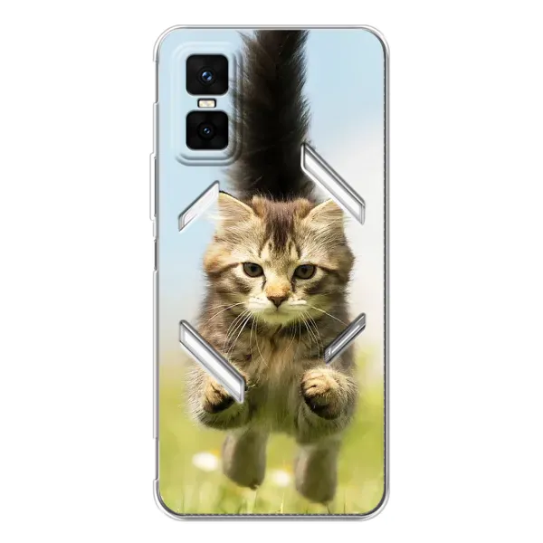 Чехол с принтом «Прыжок кота» для Infinix GT 30 Pro