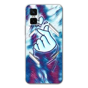 Чохол з принтом для Infinix GT 30 Pro (AlphaPrint - Знак сердечка) (Радужне серце)