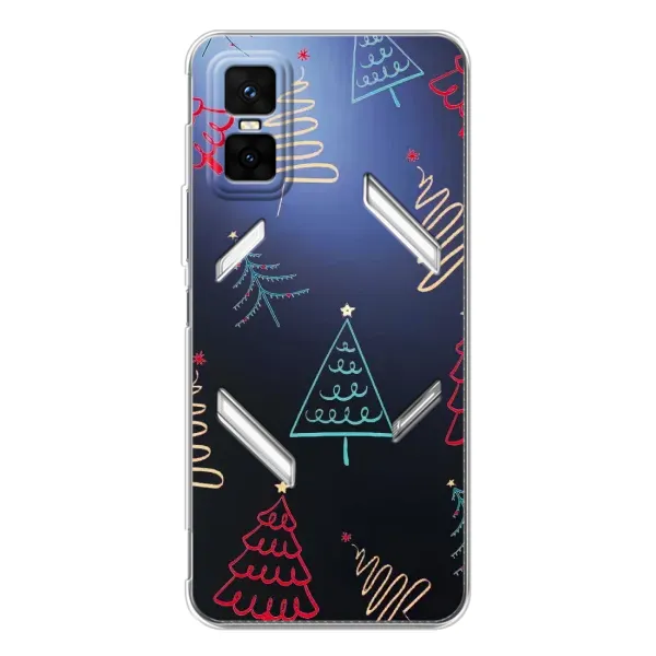 Чехол с принтом «Рождественские елки» для Infinix GT 30 Pro