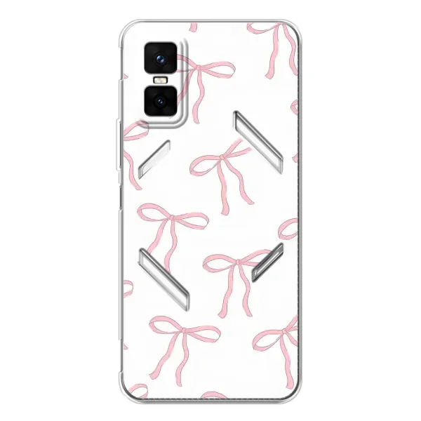 Чехол с принтом «Розовые бантики» для Infinix GT 30 Pro Чехол с принтом «Розовые бантики» для Infinix GT 30 Pro