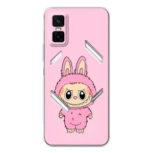 Чохол з Лабубу на Infinix GT 30 Pro (Рожевий Лабубу)