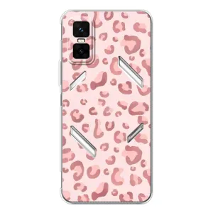 Чохол з розовим принтом для Infinix GT 30 Pro (Рожевий леопард)