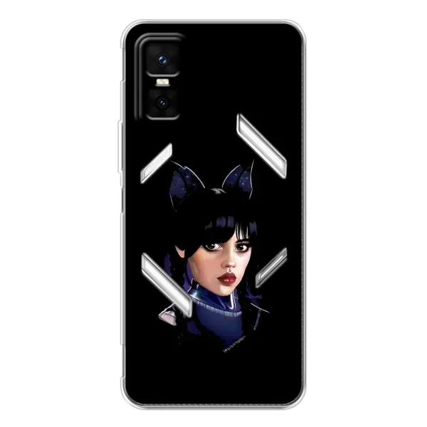 Чехол с принтом «серьезная Уэнздей» для Infinix GT 30 Pro Чехол с принтом «серьезная Уэнздей» для Infinix GT 30 Pro
