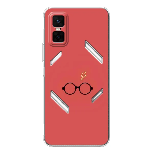 Чехол с принтом «шрам и очки» для Infinix GT 30 Pro
