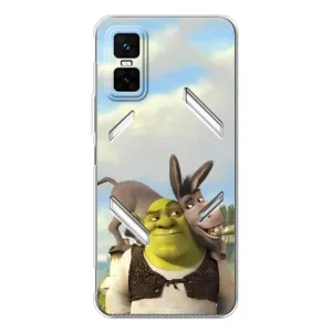 Чохол з мультфільмом Шрек на Infinix GT 30 Pro (Шрек та Осел)