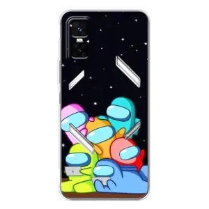 Чохли Амонг Ас для Infinix GT 30 Pro (AlphaPrint) (Скіни в космосі)
