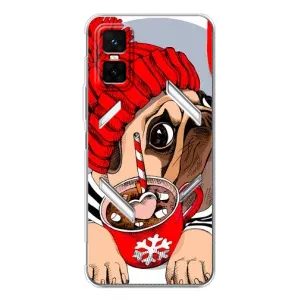 Чохли з собаками для Infinix GT 30 Pro (VPrint) (Песик в шапці)