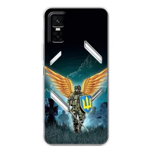 Чехлы с картинкой ЗСУ для Infinix GT 30 Pro (AlphaPrint) (Солдат ЗСУ)