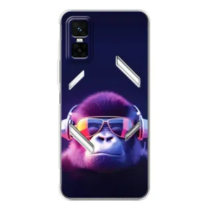 Чохол з Мавпами Infinix GT 30 Pro - (AlphaPrint) (Стильна мавпа)