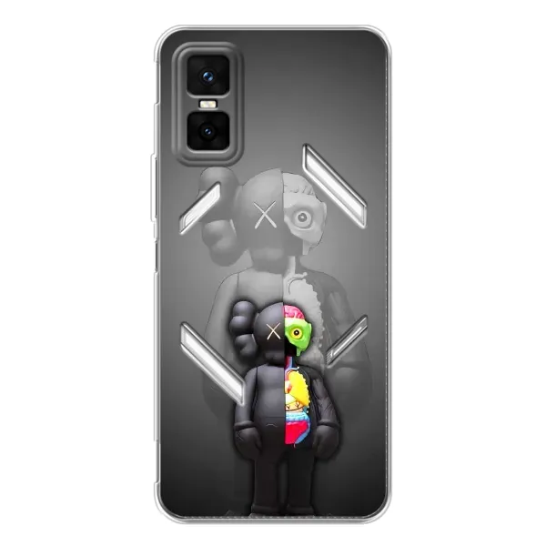Чехол с принтом «Тело Bearbrick» для Infinix GT 30 Pro