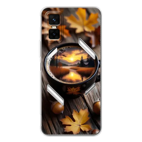 Чехол с принтом «Темный кофе» для Infinix GT 30 Pro