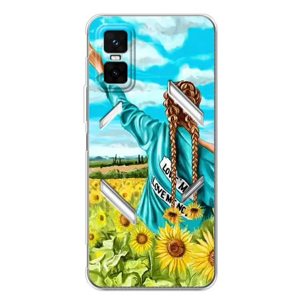 Чехол с принтом «Украиночка» для Infinix GT 30 Pro