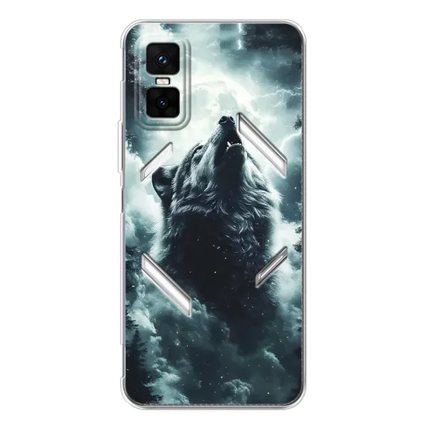 Чехол с принтом «Волк в облаках» для Infinix GT 30 Pro