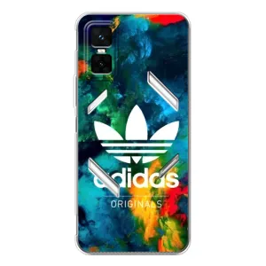 Чохли Адидас для Infinix GT 30 Pro (AlphaPrint) (Яскравий Адідас)