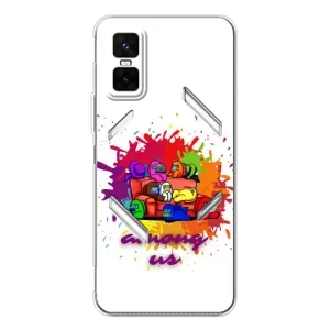 Чохли Амонг Ас для Infinix GT 30 Pro (AlphaPrint) (Яскравий АмонгАс)