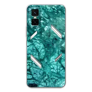 Мраморний чехол на Infinix GT 30 Pro (VPrint) (Зелений мрамор)