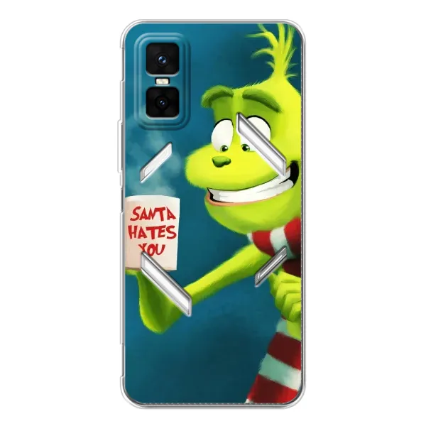 Чехол с принтом «Зеленый Гринч» для Infinix GT 30 Pro