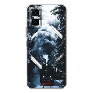 Новорічні, Святкові Чохли для Infinix GT 30 Pro - 2024 год (Зимовий потяг)