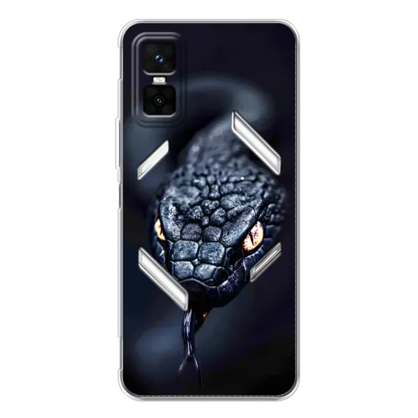 Чехол с принтом «Черная змея» для Infinix GT 30 Pro