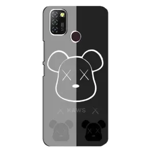 Чехлы для Infinix Hot 10 Lite - Bearbrick Louis Vuitton (PREMIUMPrint) (БеарБрик глаза)
