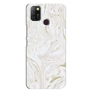 Мраморный чехол на Infinix Hot 10 Lite (VPrint) (Белый мрамор)