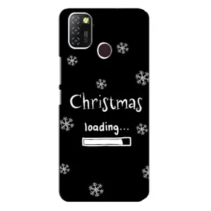 Рождественские, Праздничные Чехлы для Инфиникс Хот 10 Лайт (Christmas loading)
