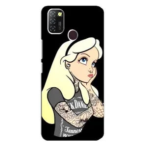 Чохол з друком для Infinix Hot 10 Lite - (Мода) (AlphaPrint) (Дівчина в тату)