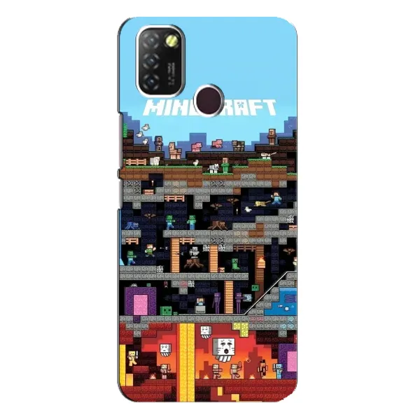 Чехол с принтом «фон Minecraft» для Infinix Hot 10 Lite Чехол с принтом «фон Minecraft» для Infinix Hot 10 Lite