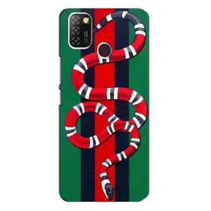 Чохли  GUCCI для Інфінікс Хот 10 Лайт (AlphaPrint) (Gucci змія)