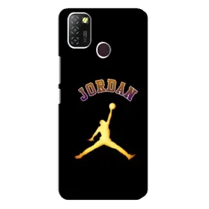 Чехлы для Infinix Hot 10 Lite - с картинкой JORDAN (AlphaPrint) (Jordan Gold)