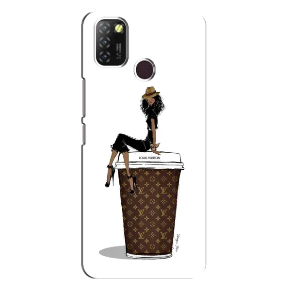 Чехол с принтом «кофе LOUIS VUITTON» для Infinix Hot 10 Lite