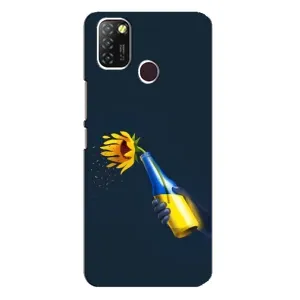 Чехол для Патриота Украины Infinix Hot 10 Lite - (AlphaPrint) (Коктейль молотова)
