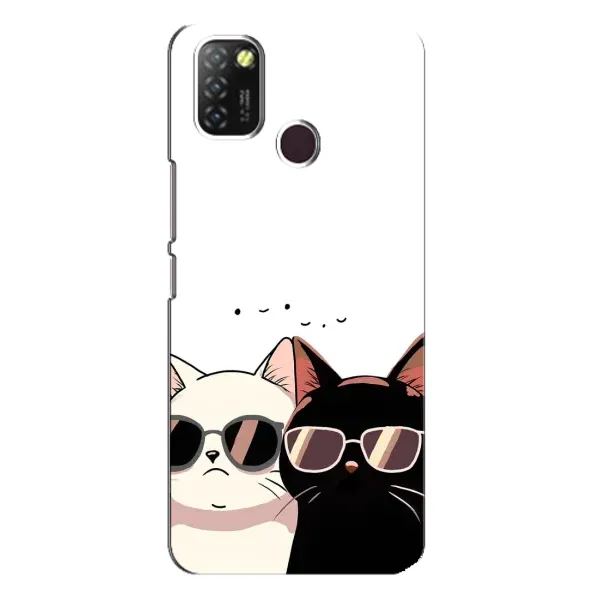 Чехол с принтом «Коты в очках» для Infinix Hot 10 Lite Чехол с принтом «Коты в очках» для Infinix Hot 10 Lite