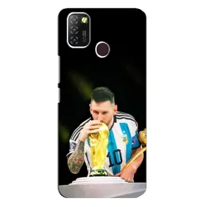 Чехлы для Infinix Hot 10 Lite (Leo чемпион) (AlphaPrint) (Кубок Месси)