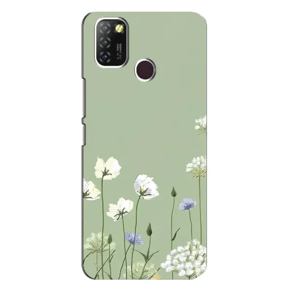 Чехол с принтом «Цветы на зеленом» для Infinix Hot 10 Lite Чехол с принтом «Цветы на зеленом» для Infinix Hot 10 Lite