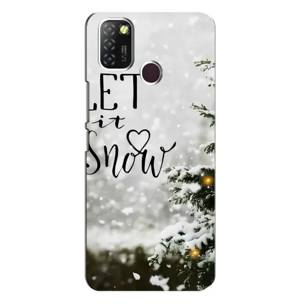Чехол с принтом «Let it snow» для Infinix Hot 10 Lite