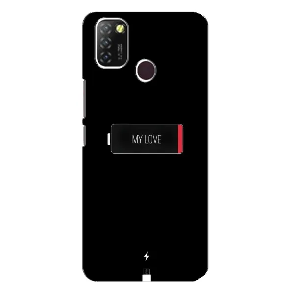 Чехол с принтом «Love battery» для Infinix Hot 10 Lite
