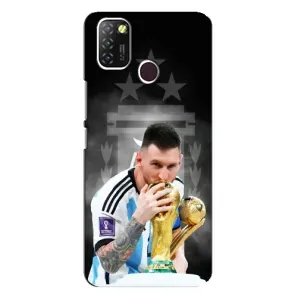 Чехлы для Infinix Hot 10 Lite (Leo чемпион) (AlphaPrint) (Месси Чемпион)