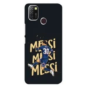 Чехлы для Infinix Hot 10 Lite (Leo чемпион) (AlphaPrint) (Messi ПСЖ)