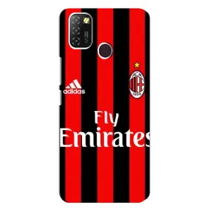 Чехлы для Infinix Hot 10 Lite (VPrint) - Футбольные клубы (Milan)