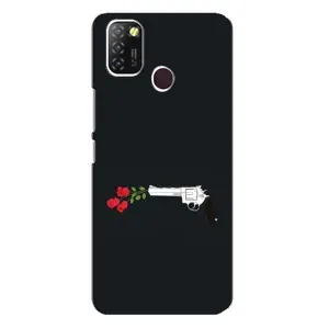 Чехлы (ART) Цветы на Infinix Hot 10 Lite (VPrint) (Неожиданные цветы)