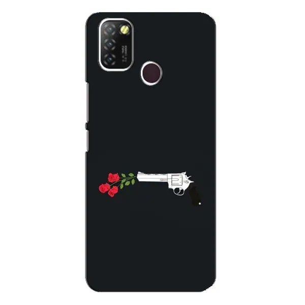 Чехол с принтом «Неожиданные цветы» для Infinix Hot 10 Lite