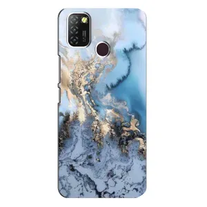 Мраморный чехол на Infinix Hot 10 Lite (VPrint) (Нежный мрамор)