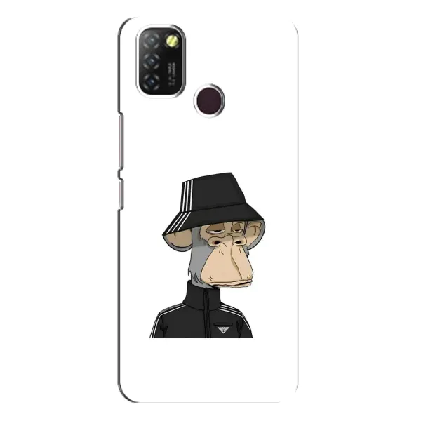 Чохол з принтом «мавпа NFT Adidas» для Infinix Hot 10 Lite