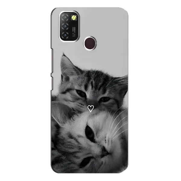 Чехол с принтом «Пара котов» для Infinix Hot 10 Lite Чехол с принтом «Пара котов» для Infinix Hot 10 Lite