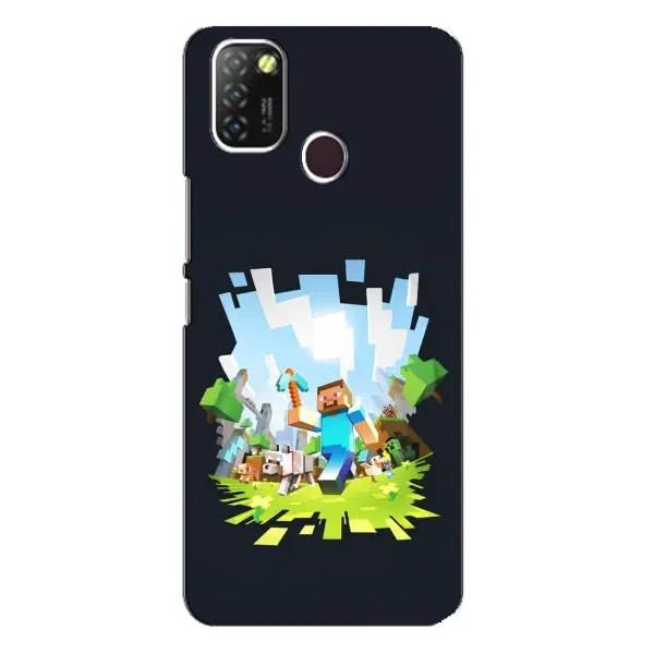 Чехол с принтом «персонажи Minecraft» для Infinix Hot 10 Lite Чехол с принтом «персонажи Minecraft» для Infinix Hot 10 Lite