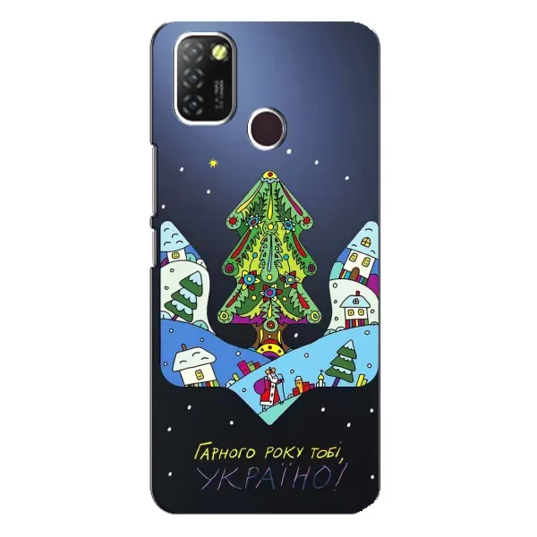 Чехол с принтом «Рождественский герб» для Infinix Hot 10 Lite Чехол с принтом «Рождественский герб» для Infinix Hot 10 Lite