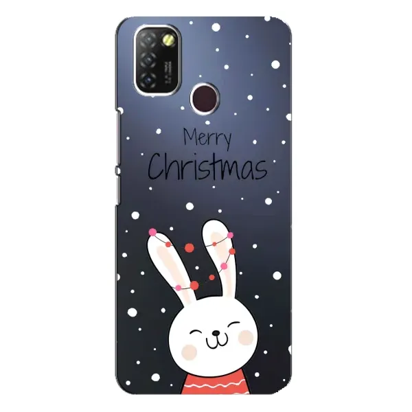 Чехол с принтом «Рождественский заяц» для Infinix Hot 10 Lite Чехол с принтом «Рождественский заяц» для Infinix Hot 10 Lite
